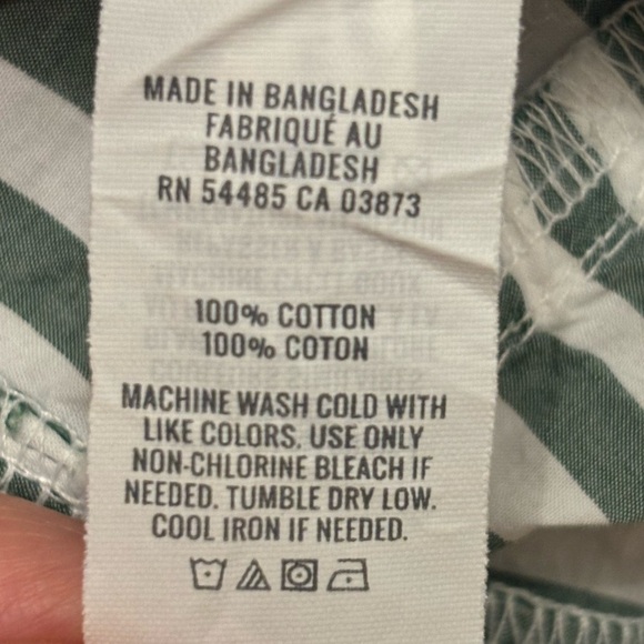 Aerie Striped Tie Shoulder Cropped Ruffle Tank - Picture 5 of 7